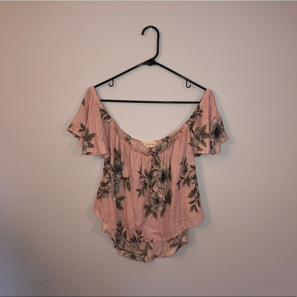 Victoria + Sophia - Off the Shoulder Blouse